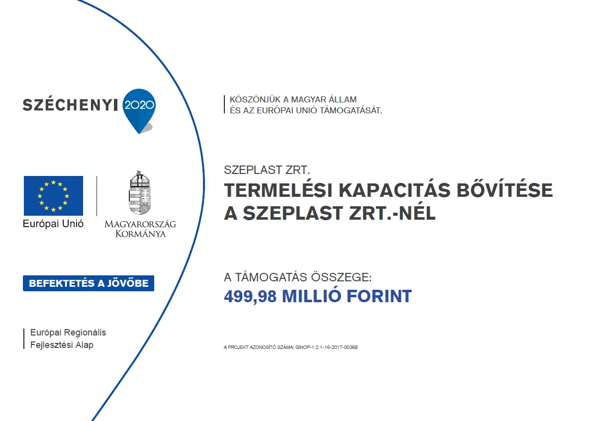 Széchenyi 2020 Szeplast
